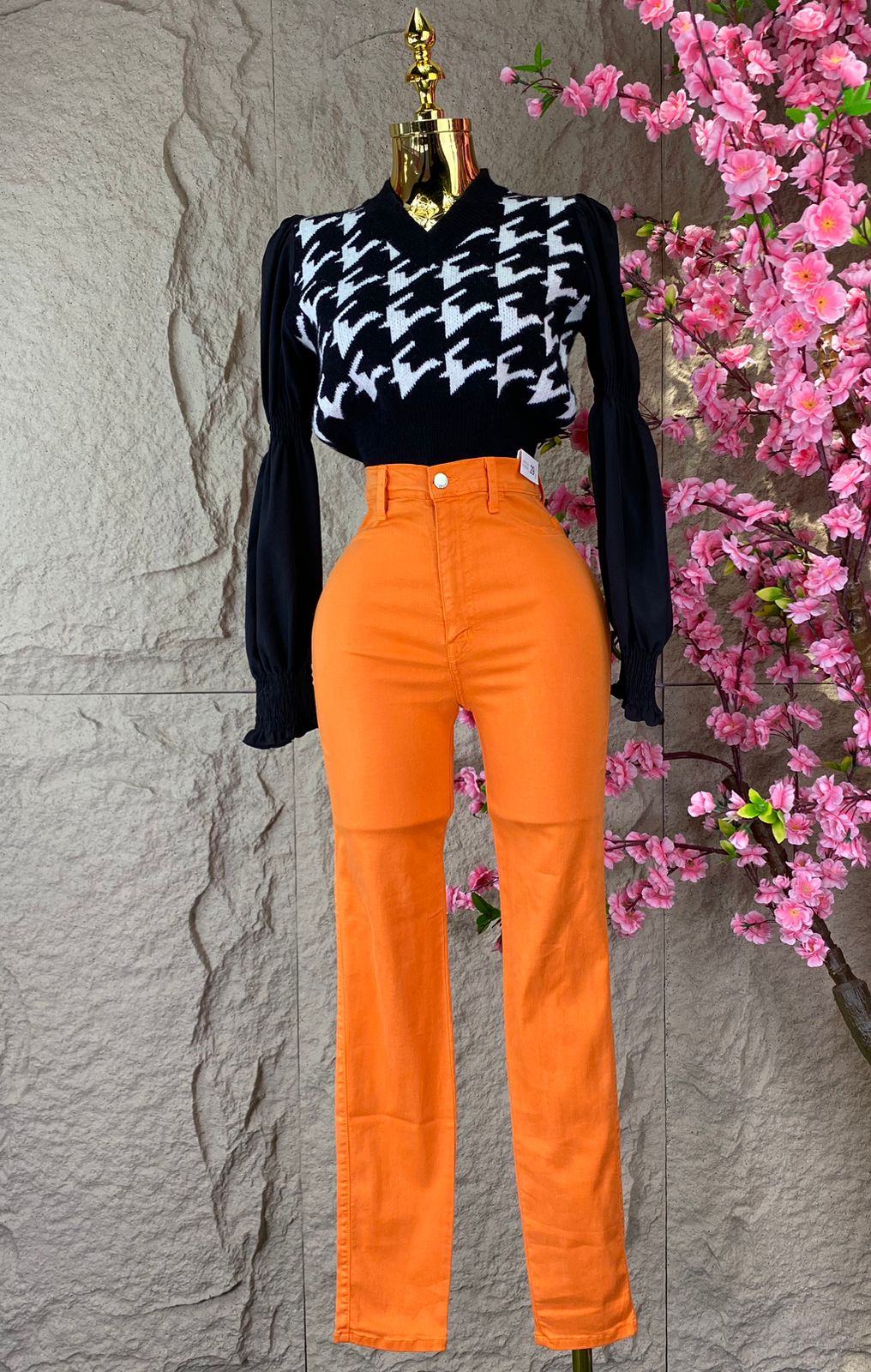 PANTALON SKINY NARANJA