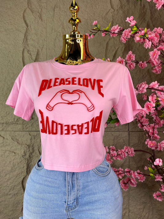 PLAYERA TEE LOVE PLEASE LOVE