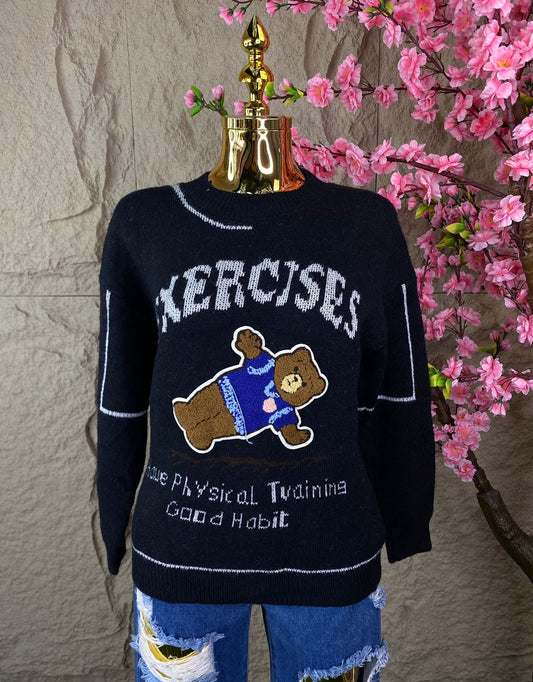 SWEATER OSO EXERCISE  NEGRO