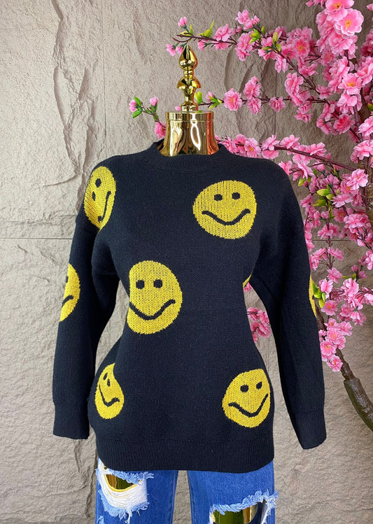 SWEATER EMOJI NEGRO