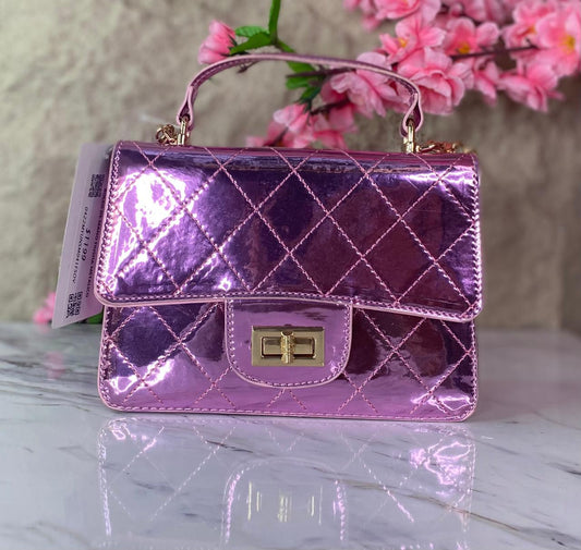 BOLSO DE MANO FIUSHA METÁLICO