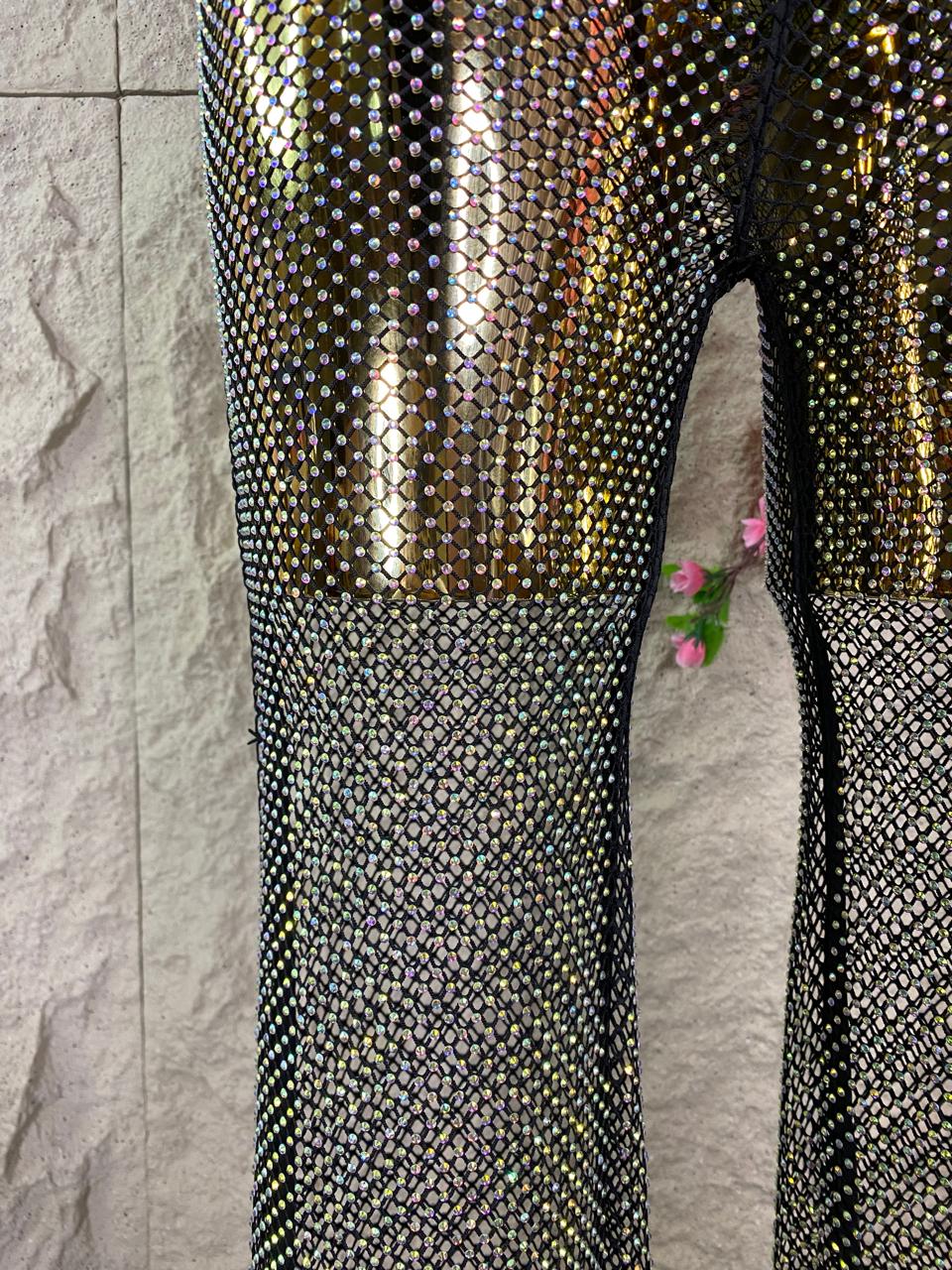 PANTALON BRILLANTE NEGRO