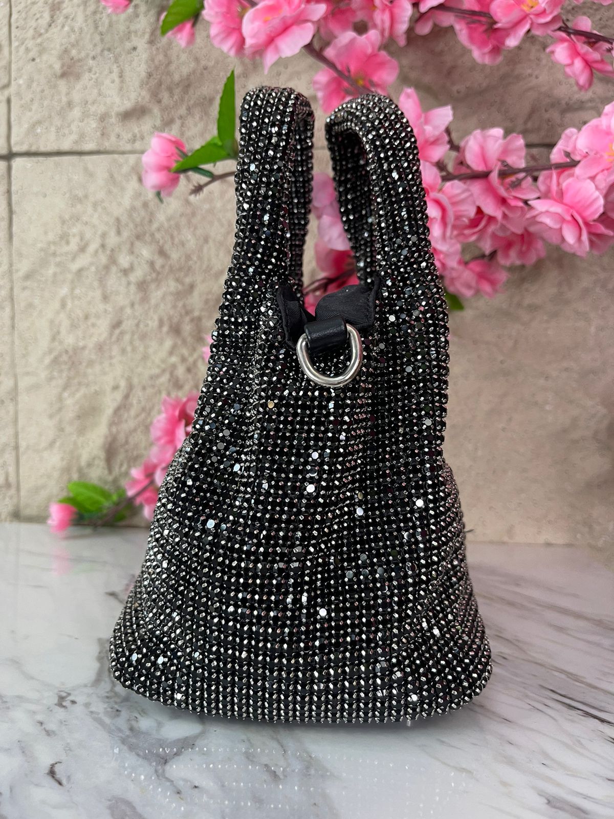 BOLSO DE MANO AGARRADERA DIAMANTES